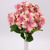Maxbell Artificial Hydrangea Flowers Wedding Bouquet Party Home Decor Pink