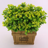 Maxbell Artificial Milan Fruit Bouquet Home Office Vase Flower Decoration Yellow