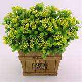 Maxbell Artificial Milan Fruit Bouquet Home Office Vase Flower Decoration Yellow