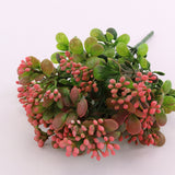 Maxbell Artificial Milan Fruit Bouquet Home Office Vase Flower Decoration Red