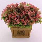 Maxbell Artificial Milan Fruit Bouquet Home Office Vase Flower Decoration Red