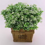 Maxbell Artificial Milan Fruit Bouquet Home Office Vase Flower Decoration White
