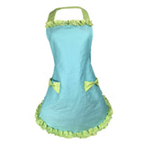 Maxbell Apron Home Kitchen Cooking Women Cotton Aprons Bowknot  Green edge