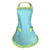 Maxbell Apron Home Kitchen Cooking Women Cotton Aprons Bowknot  Green edge