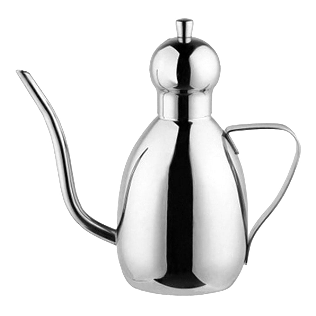 Maxbell Stainless Steel Oil Can Drizzly Cruet Bottle Dispenser with Drip  0.6L