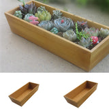 Maxbell Wooden Succulent Plant Flower Bed Pot Through Box Garden Planter 34cm