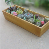 Maxbell Wooden Succulent Plant Flower Bed Pot Through Box Garden Planter 34cm