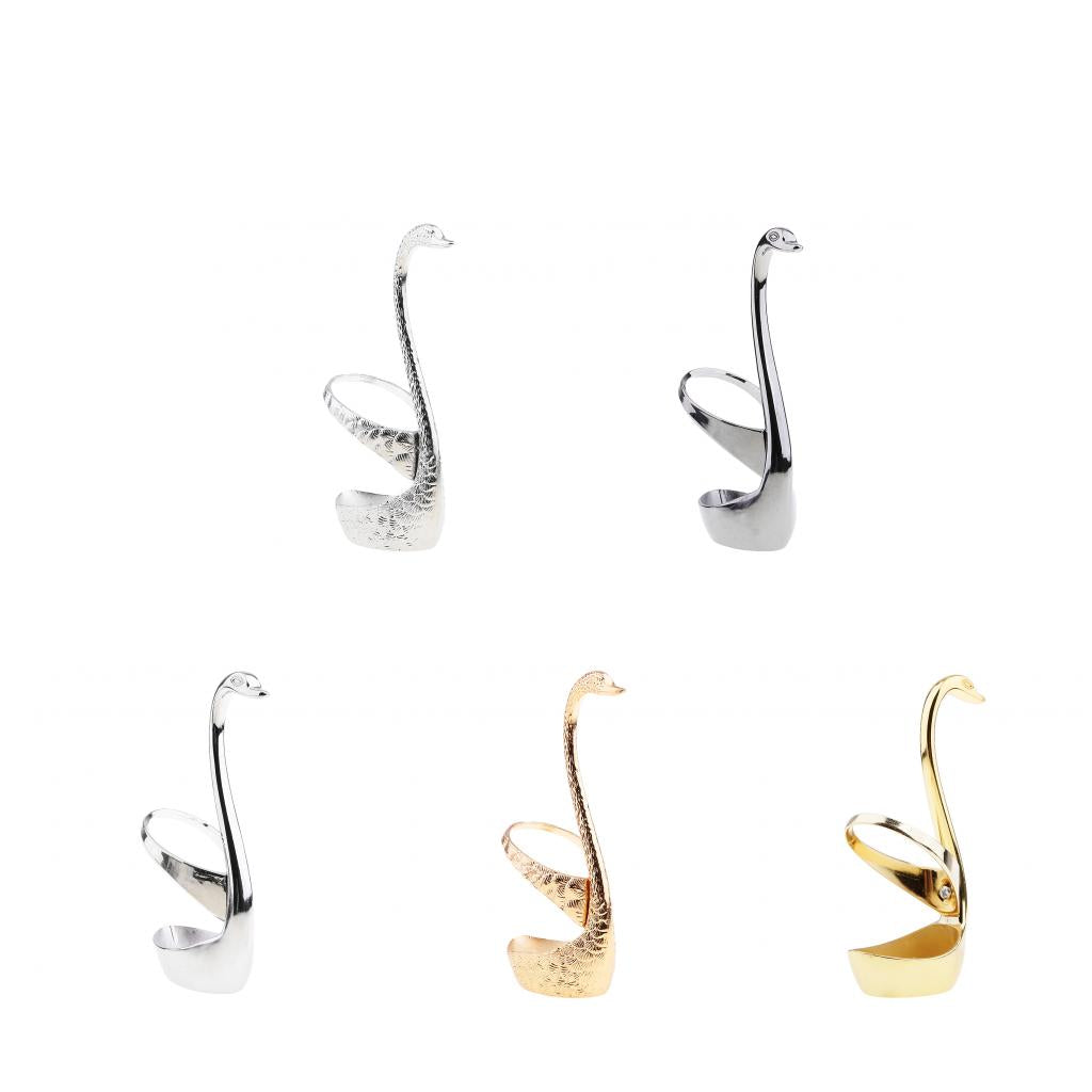 Maxbell Creative Swan coffee spoon new household stainless steel Dark Silver