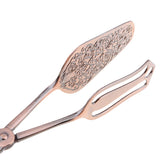 Maxbell Buffet Party Catering Serving Tongs Salad Tongs Cake Bread Clip Bronze #2