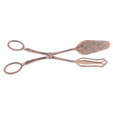 Maxbell Buffet Party Catering Serving Tongs Salad Tongs Cake Bread Clip Bronze #2
