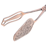 Maxbell Buffet Party Catering Serving Tongs Salad Tongs Cake Bread Clip Bronze #2