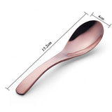 Maxbell Home Kitchen Stainless Steel Soup Spoon Coffee Spoon Table Spoon Rose Gold