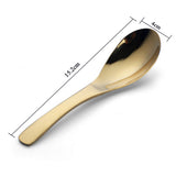 Maxbell Home Kitchen Stainless Steel Soup Spoon Coffee Spoon Table Spoon Gold