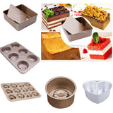 Maxbell Nonstick Box Cake Tin Pastry Bread Pie Baking Mold Bakeware Heart 8inches