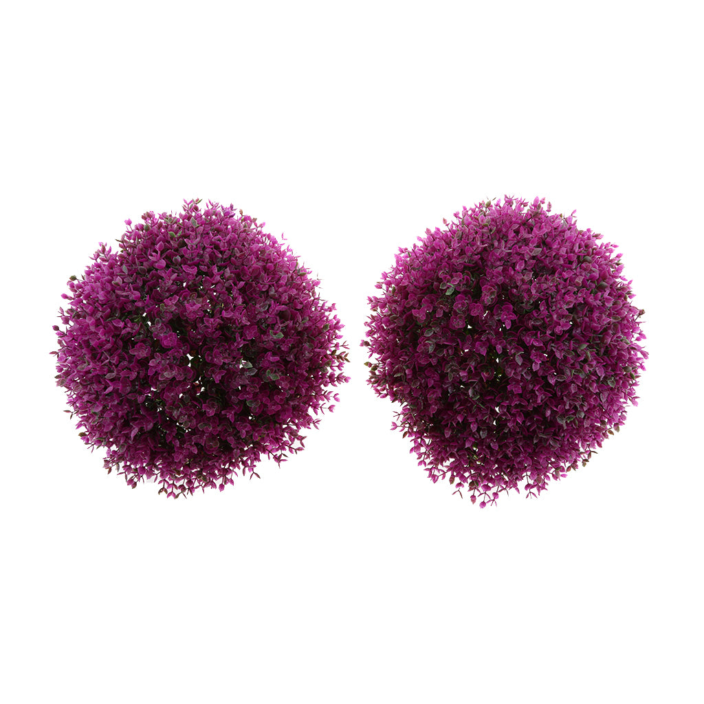 Maxbell Artificial Topiary Ball Decorative Garden Pants Ball Home Decor Purple 34cm
