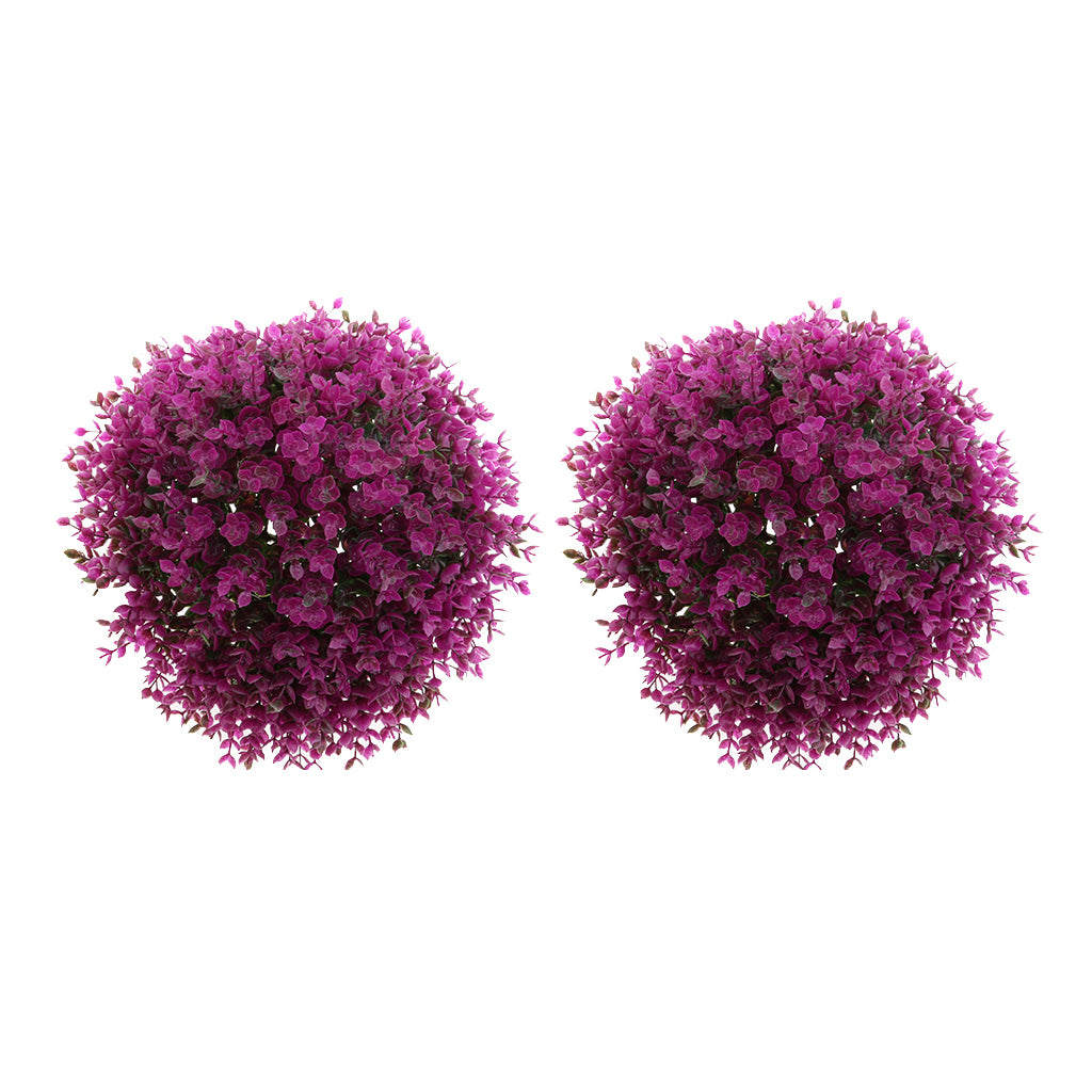 Maxbell Artificial Topiary Ball Decorative Garden Pants Ball Home Decor Purple 29cm