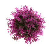 Maxbell Artificial Topiary Ball Decorative Garden Pants Ball Home Decor Purple 19cm