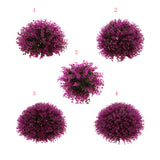 Maxbell Artificial Topiary Ball Decorative Garden Pants Ball Home Decor Purple 19cm