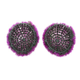 Maxbell Artificial Topiary Ball Decorative Garden Pants Ball Home Decor Purple 27cm