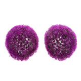Maxbell Artificial Topiary Ball Decorative Garden Pants Ball Home Decor Purple 27cm