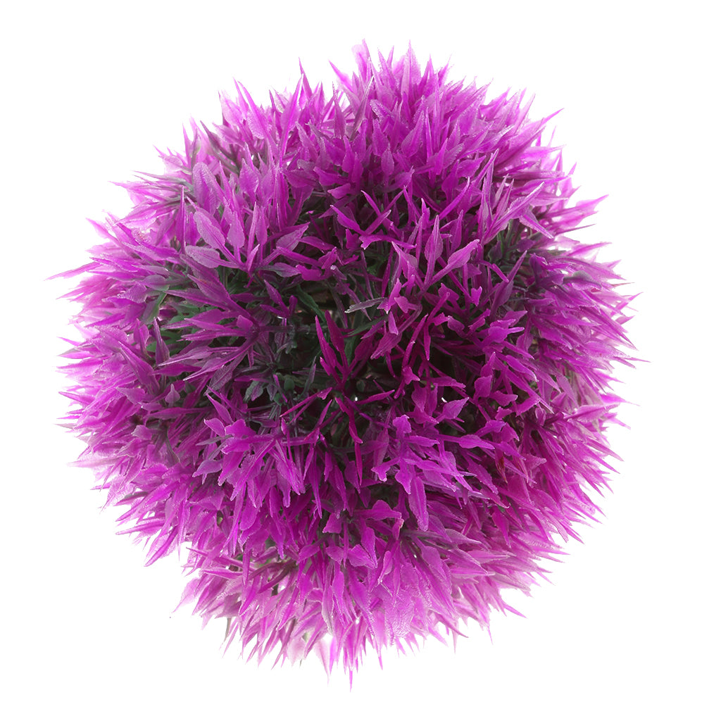 Maxbell Artificial Topiary Ball Decorative Garden Pants Ball Home Decor Purple 12cm