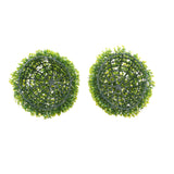 Maxbell Artificial Topiary Ball Decorative Garden Pants Ball Home Decor Green 27cm