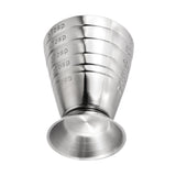 Maxbell Precise Bar Jigger Stainless Steel Cocktail Measuring Cup 75ml Silver