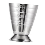 Maxbell Precise Bar Jigger Stainless Steel Cocktail Measuring Cup 75ml Silver