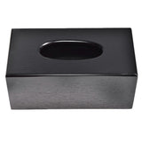 Maxbell Wooden Tissue Paper Storage Box Car Napkin Case Cover Holder Black Rectangle