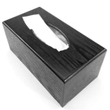 Maxbell Wooden Tissue Paper Storage Box Car Napkin Case Cover Holder Black Rectangle