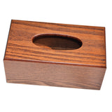 Maxbell Wooden Tissue Paper Storage Box Car Napkin Case Cover Holder Brown Rectangle