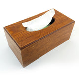 Maxbell Wooden Tissue Paper Storage Box Car Napkin Case Cover Holder Brown Rectangle