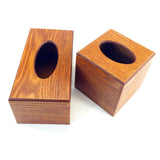 Maxbell Wooden Tissue Paper Storage Box Car Napkin Case Cover Holder Brown Rectangle