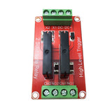 Maxbell Red Solid State Relay Module High Level with Fuse 240V 2A  2 Channel 5V