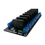 Maxbell Black Solid State Relay Module Low Level with Fuse 240V 2A 8 Channel 12V