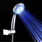 Maxbell LED Shower Head Handheld Bathroom Waterfall Rain Sprayer Light 7-Color