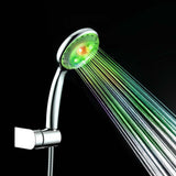 Maxbell LED Shower Head Handheld Bathroom Waterfall Rain Sprayer Light 7-Color