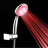 Maxbell LED Shower Head Handheld Bathroom Waterfall Rain Sprayer Light 7-Color