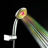 Maxbell LED Shower Head Handheld Bathroom Waterfall Rain Sprayer Light 7-Color