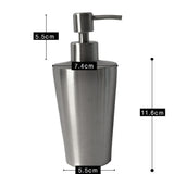 Maxbell Stainless Steel Pump Soap Lotion Dispenser Bathing Liquid Bottle 10# 350ml