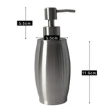 Maxbell Stainless Steel Pump Soap Lotion Dispenser Bathing Liquid Bottle 4# 350ml