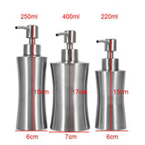 Maxbell Stainless Steel Pump Soap Lotion Dispenser Bathing Liquid Bottle 5# 250ml