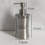 Maxbell Stainless Steel Pump Soap Lotion Dispenser Bathing Liquid Bottle 5# 400ml