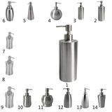 Maxbell Stainless Steel Pump Soap Lotion Dispenser Bathing Liquid Bottle 1# 250ml