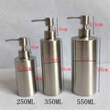 Maxbell Stainless Steel Pump Soap Lotion Dispenser Bathing Liquid Bottle 1# 250ml