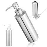 Maxbell Stainless Steel Pump Soap Lotion Dispenser Bathing Liquid Bottle 1# 250ml