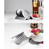 Maxbell Stainless Steel Drink Coaster Set - Prevent Stains and Scratches  Horizontal holder