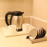 Maxbell Stainless Steel Drink Coaster Set - Prevent Stains and Scratches  Horizontal holder