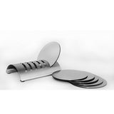 Maxbell Stainless Steel Drink Coaster Set - Prevent Stains and Scratches  Horizontal holder