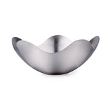 Maxbell Stainless Steel Lotus Shape Serving Fruit Bowl Kitchen Pub Centerpiece  L